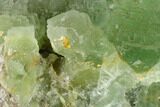 Stepped, Green Fluorite Formation - Fluorescent #136873-2